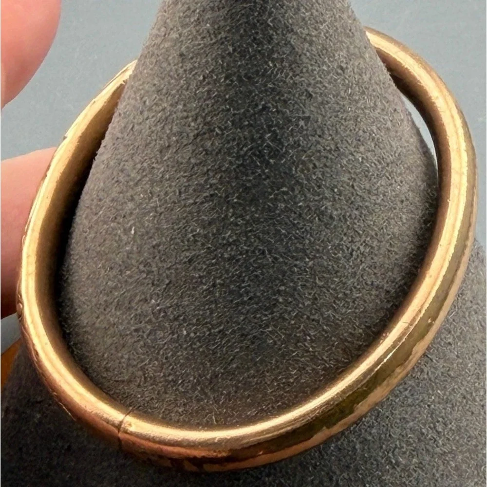 Vintage Gold Filled Bracelet Childs A & Z Engraved Bangle 1 5/8